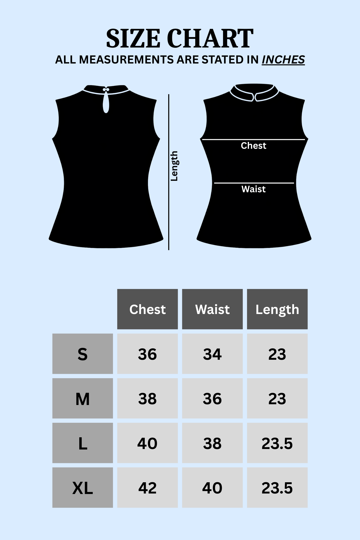 Authentic Indigo Chevron Print Cotton Sleeveless Top