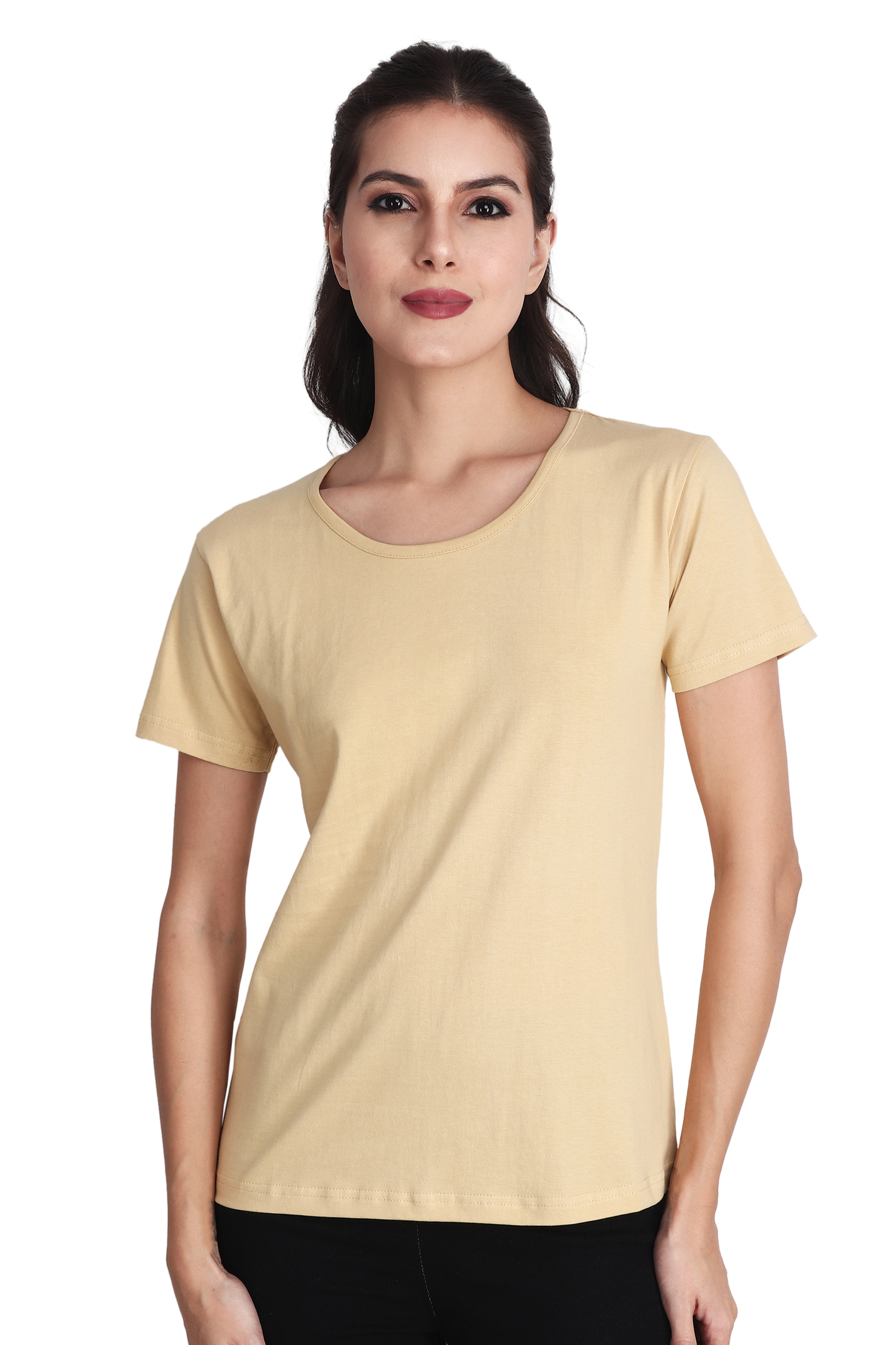 Womens Beige Tshirt - BURBENT®