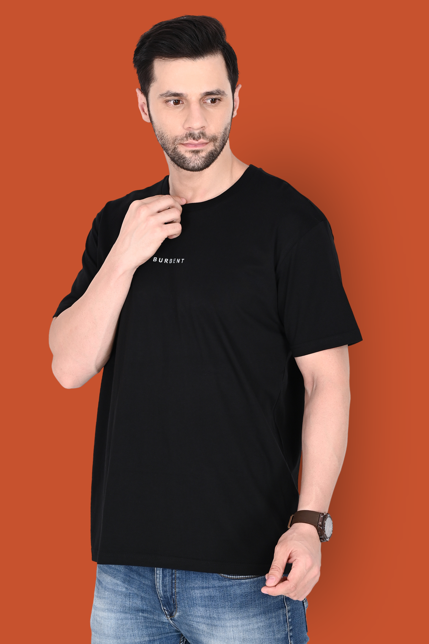 Black Supima® Cotton T-shirt - BURBENT®