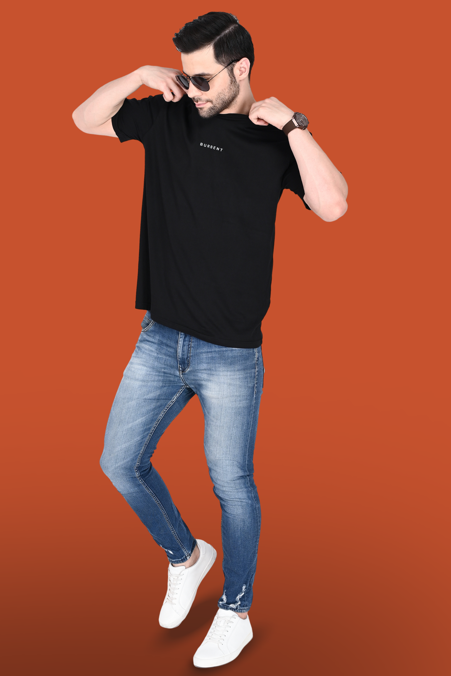 Black Supima® Cotton T-shirt - BURBENT®