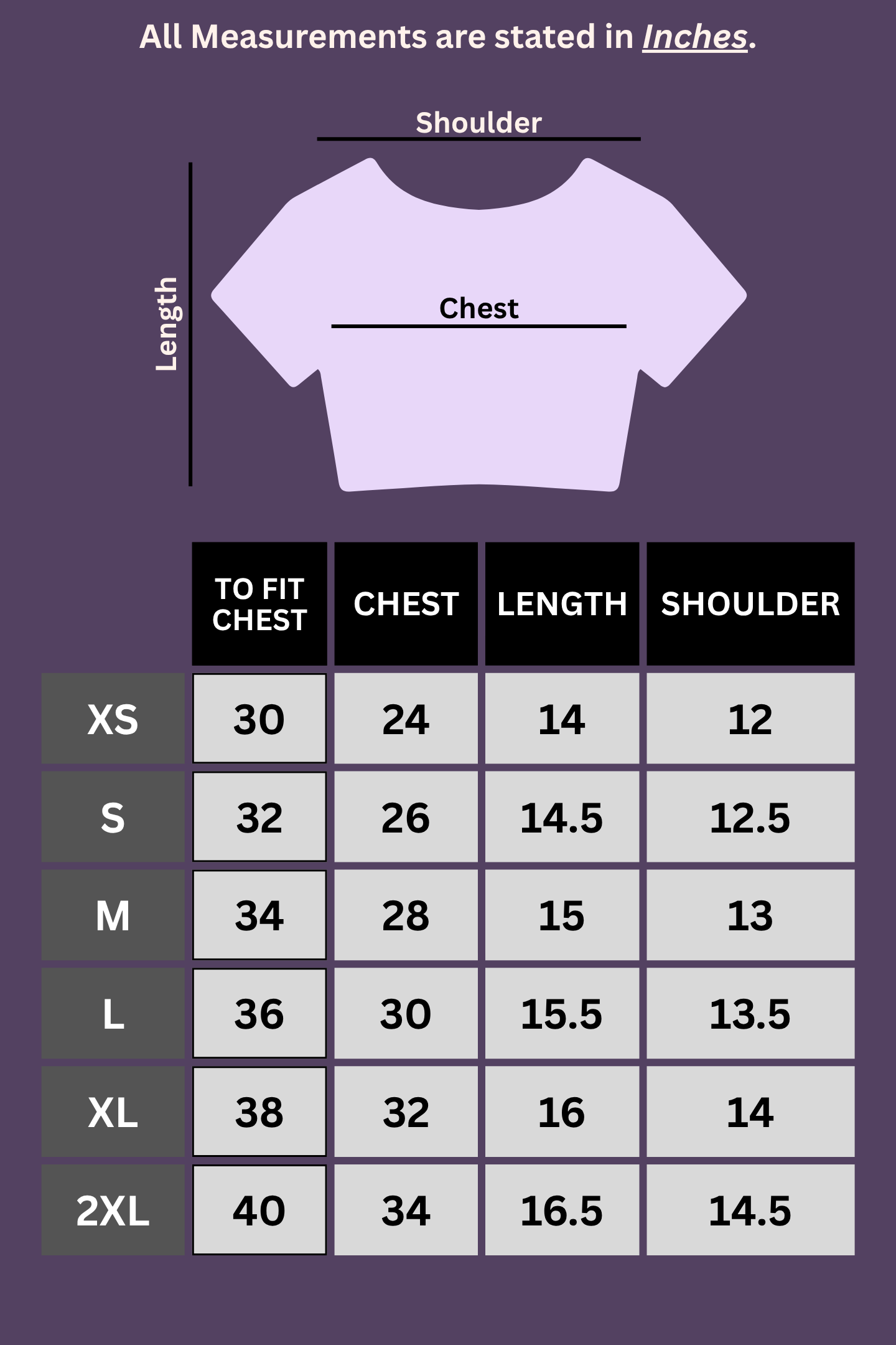 Lavender Fitted Crop Tee for Women