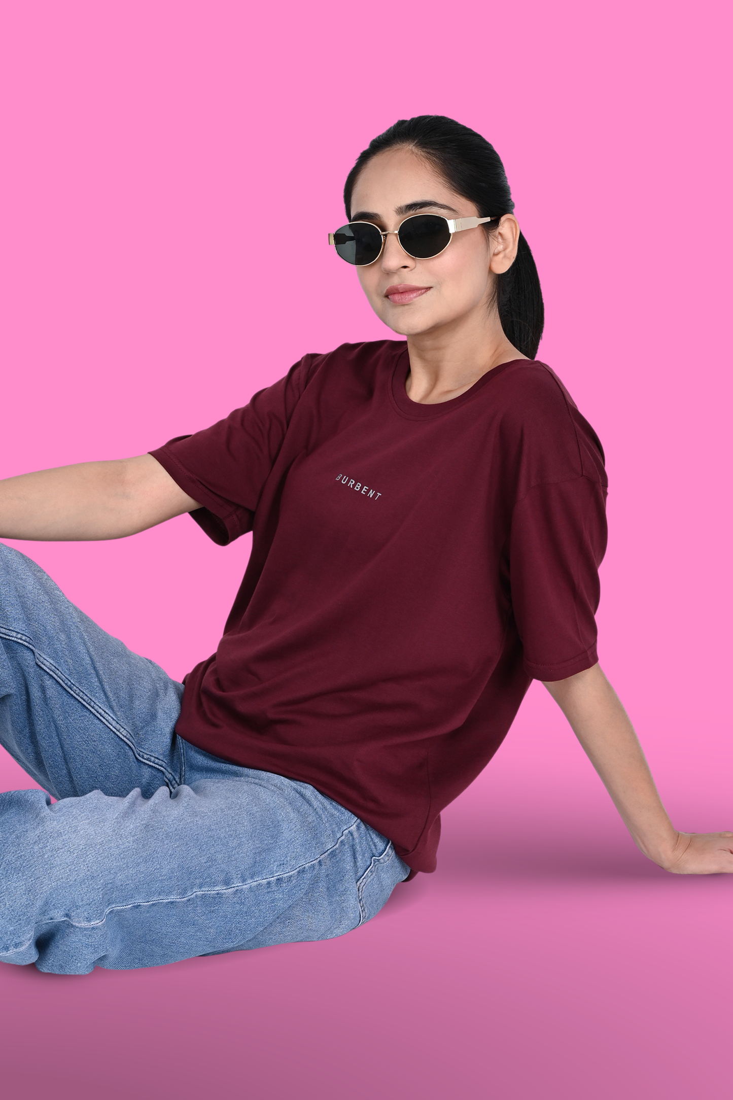 Maroon Supima® Cotton T-shirt - BURBENT®