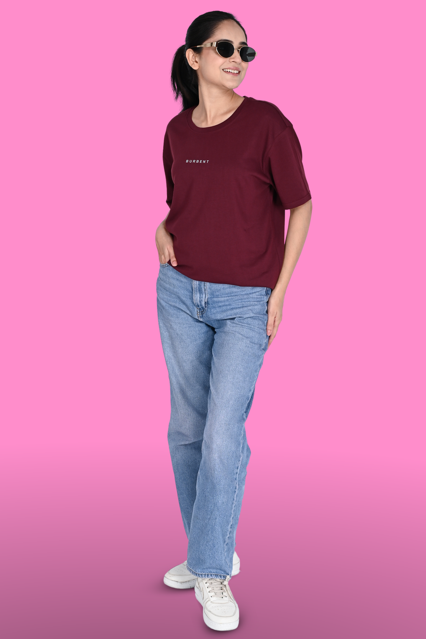 Maroon Supima® Cotton T-shirt - BURBENT®