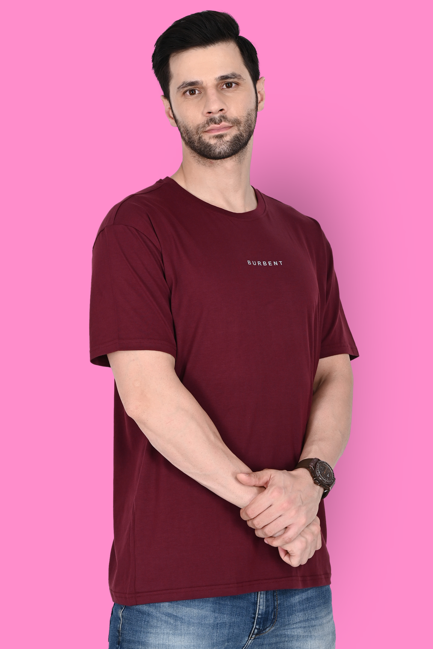 Maroon Supima® Cotton T-shirt - BURBENT®