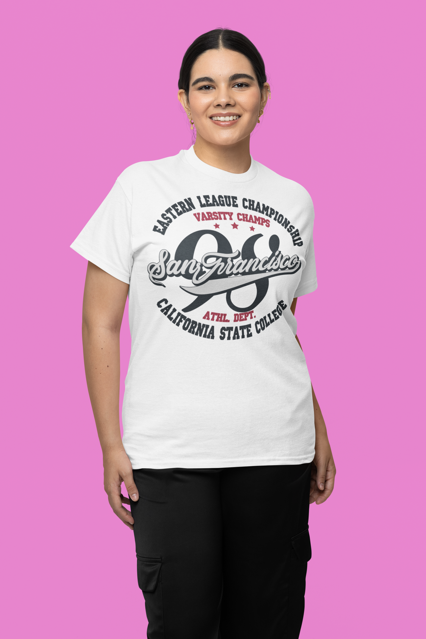 California State College Tee - White - BURBENT®