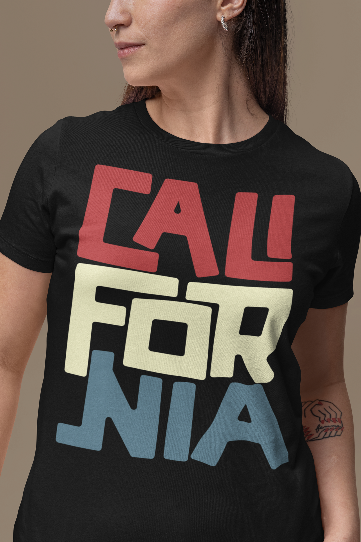 California Tri-Color Tee - BURBENT®