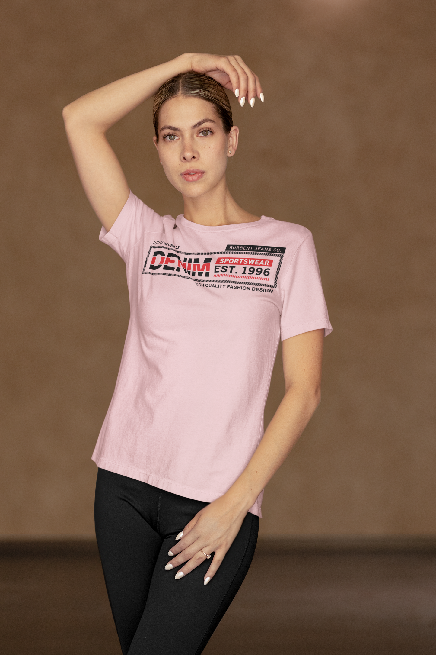Originals: Light Pink Core Denim Tee - BURBENT®