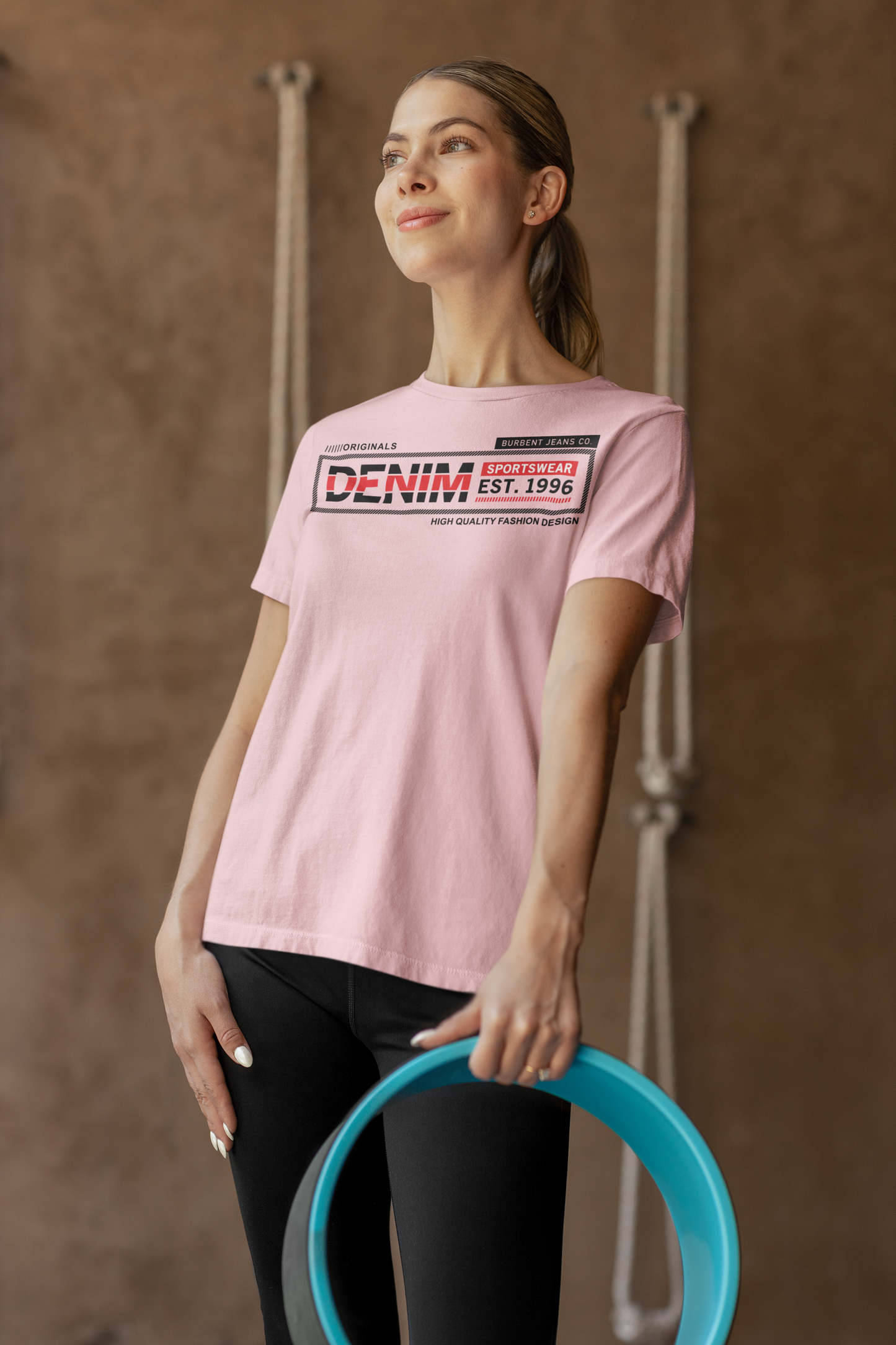 Originals: Light Pink Core Denim Tee - BURBENT®