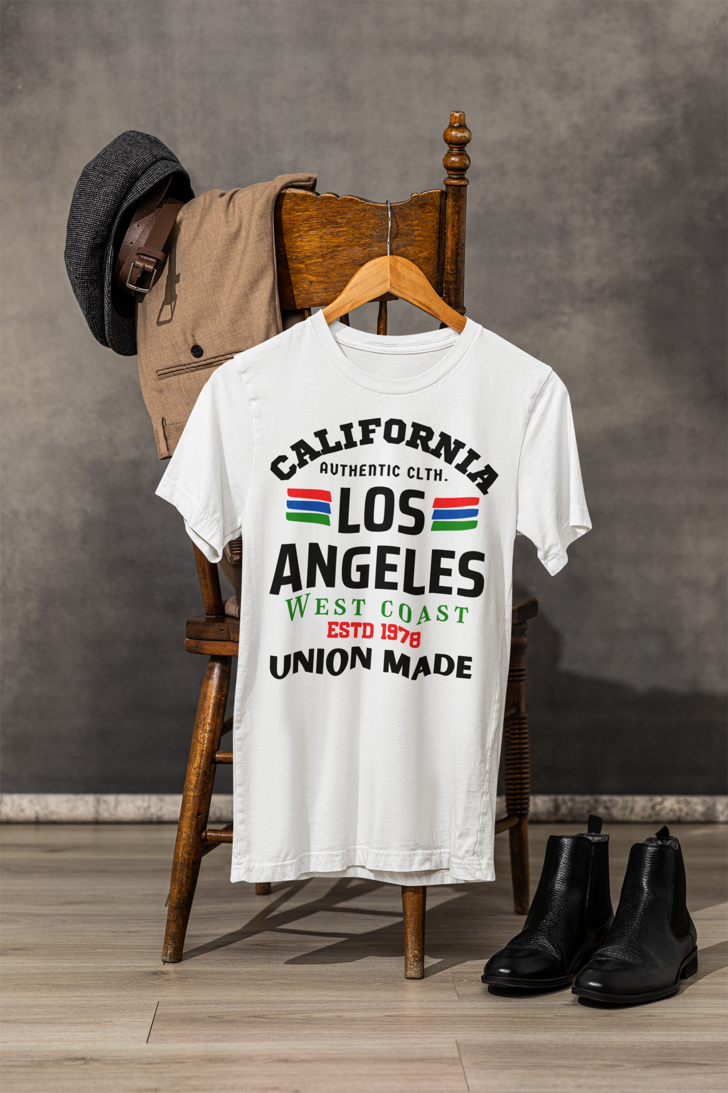 California Los Angeles Authentic Tee - White - BURBENT®