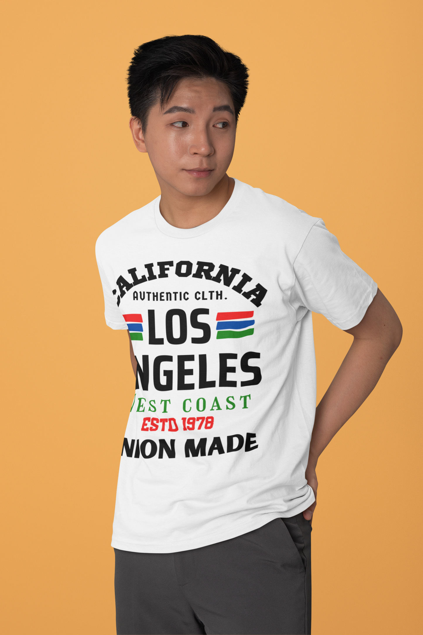 California Los Angeles Authentic Tee - White - BURBENT®