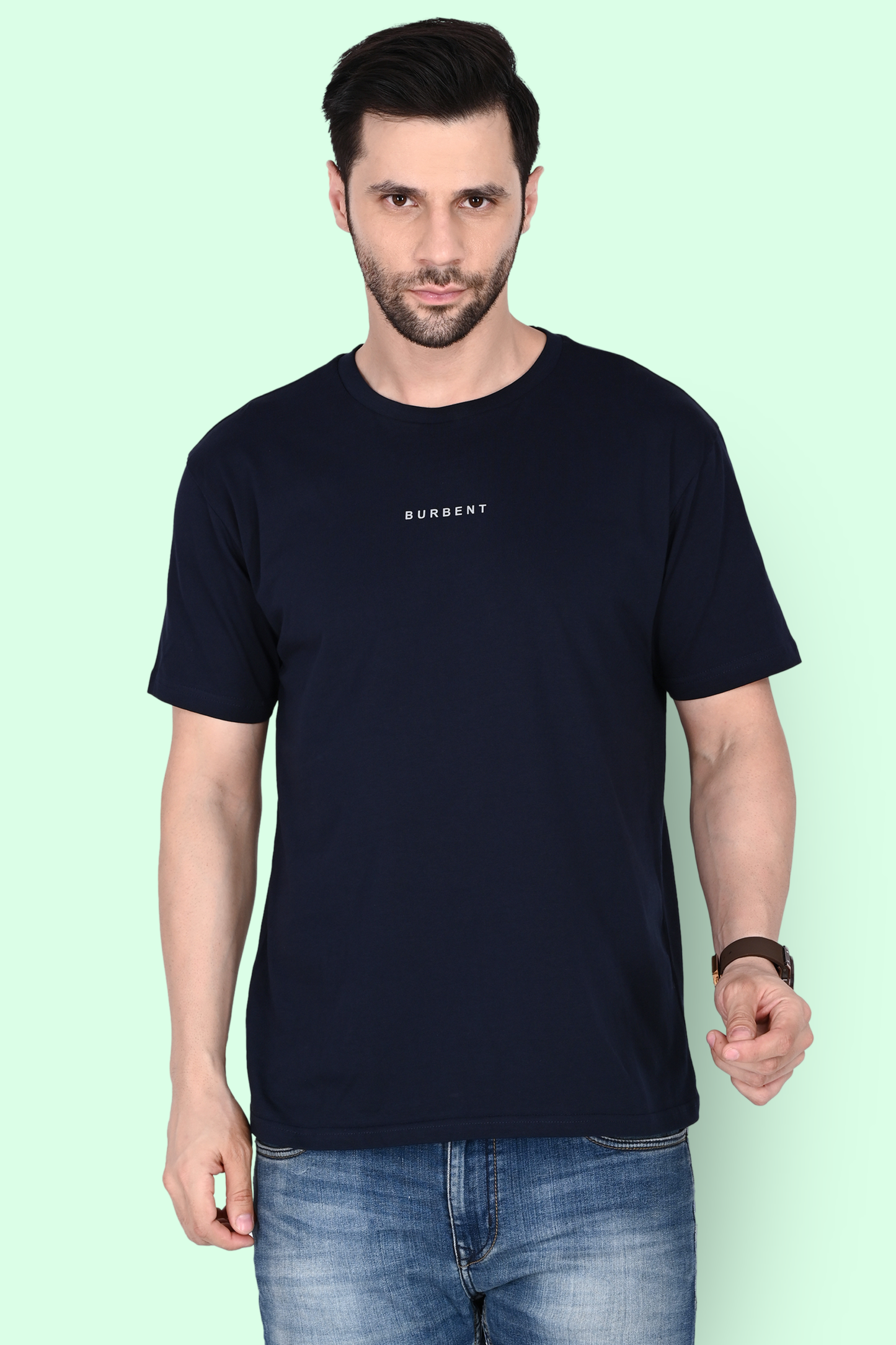 Navy Blue Supima® Cotton T-shirt - BURBENT®