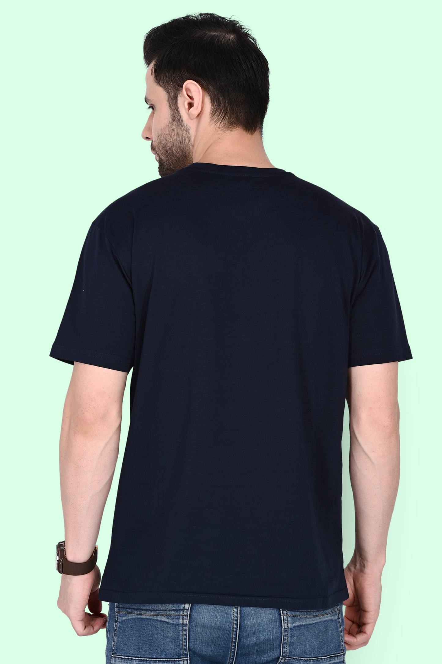 Navy Blue Supima® Cotton T-shirt - BURBENT®