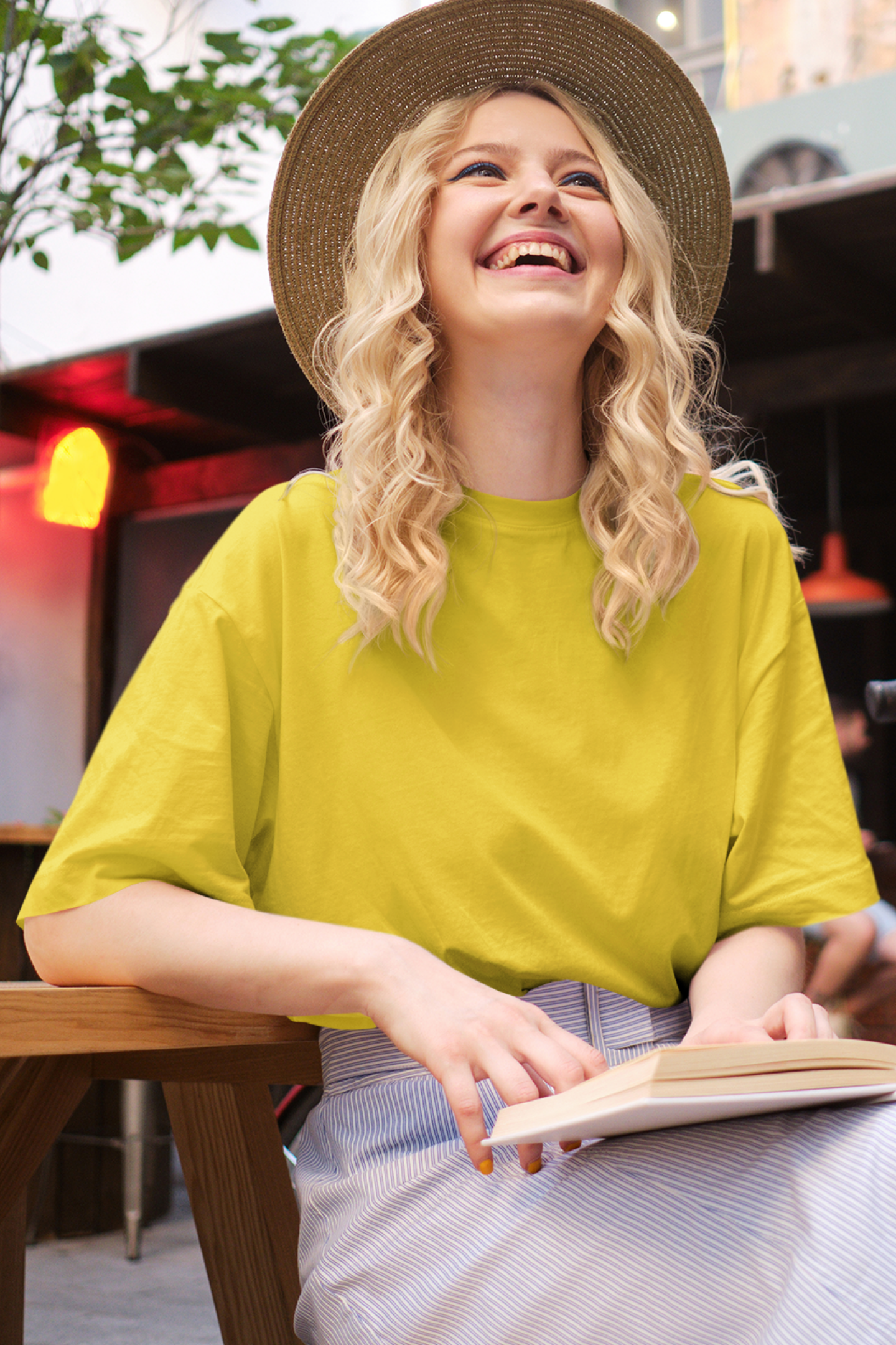 Golden Yellow Oversized Fit Unisex Tshirt - BURBENT®