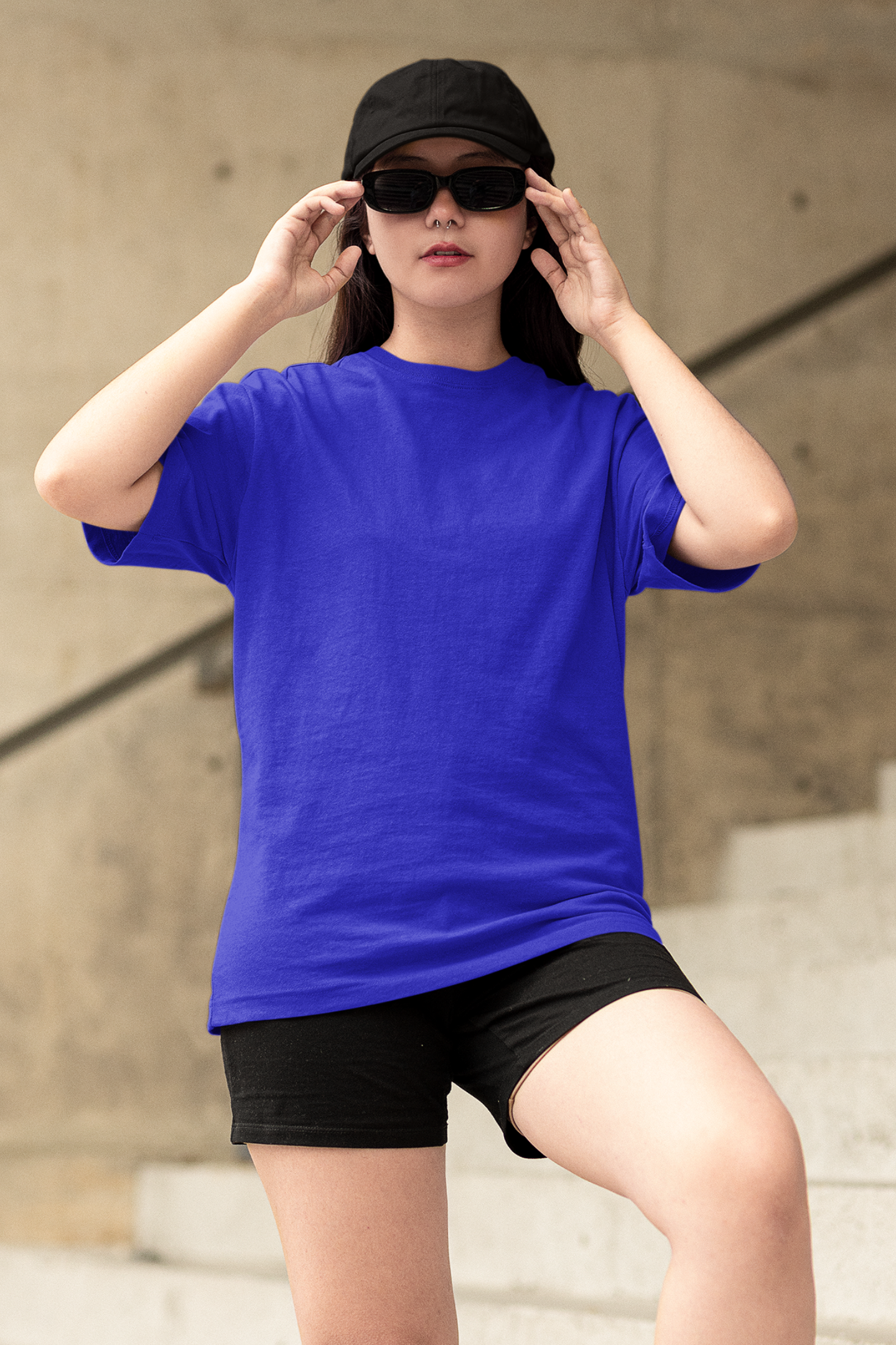 Royal Blue Oversized Fit Unisex Tshirt - BURBENT®