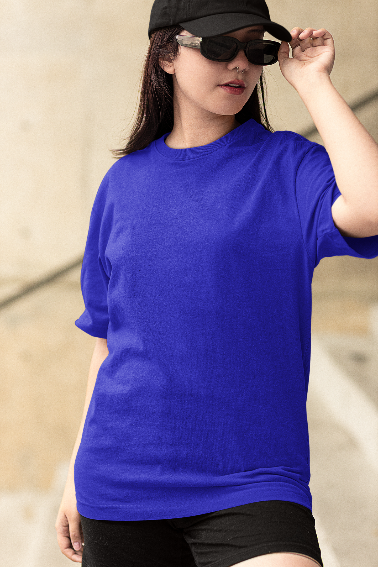 Royal Blue Oversized Fit Unisex Tshirt - BURBENT®