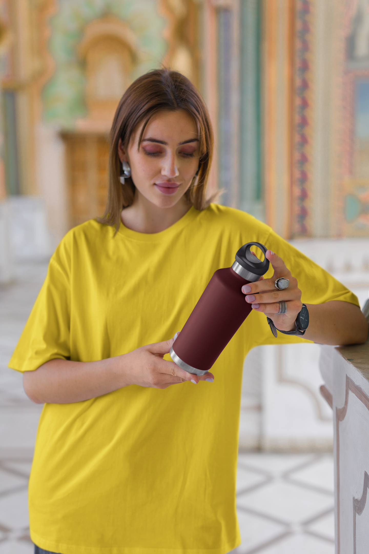 Mustard Yellow Oversized Fit Unisex Tshirt - BURBENT®