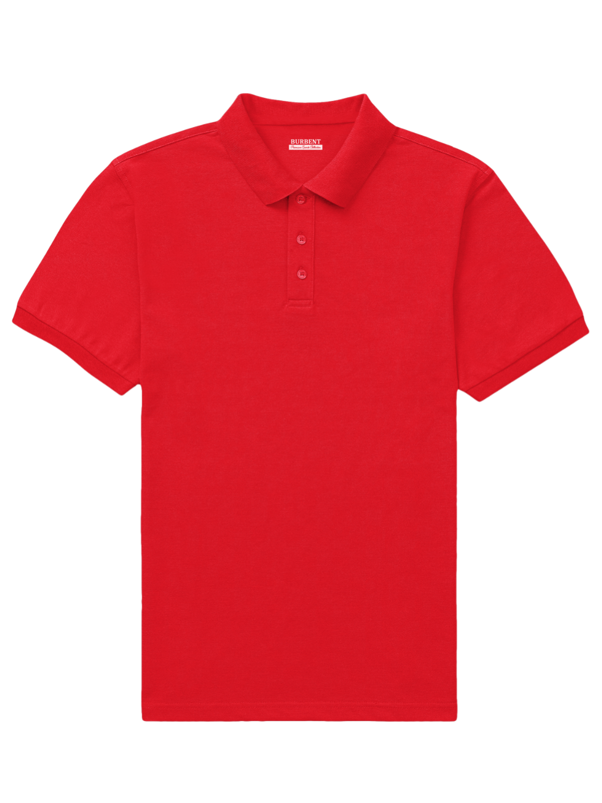 Brick Red Polo for Men - BURBENT®