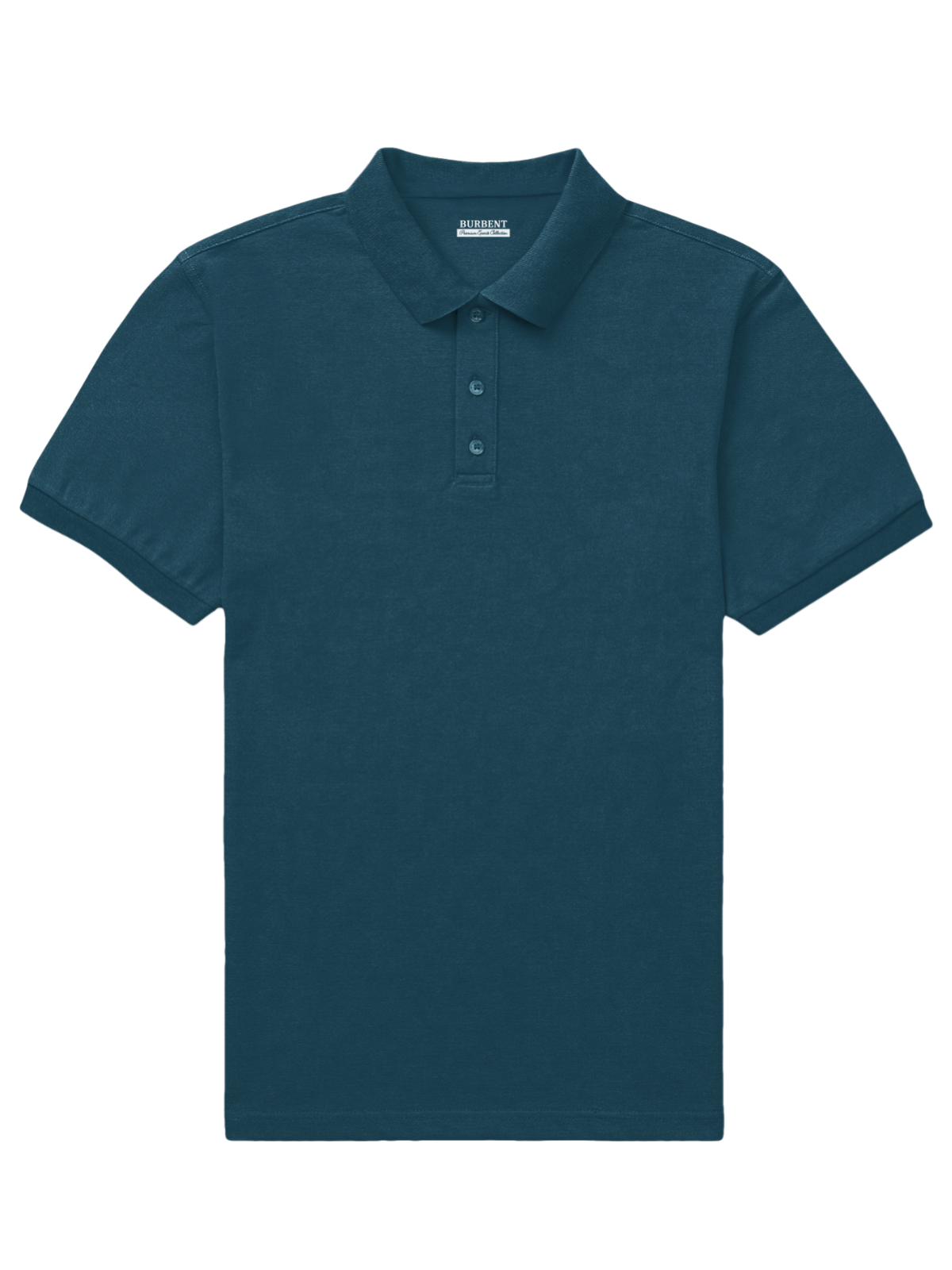 Petrol Blue Polo for Men - BURBENT®