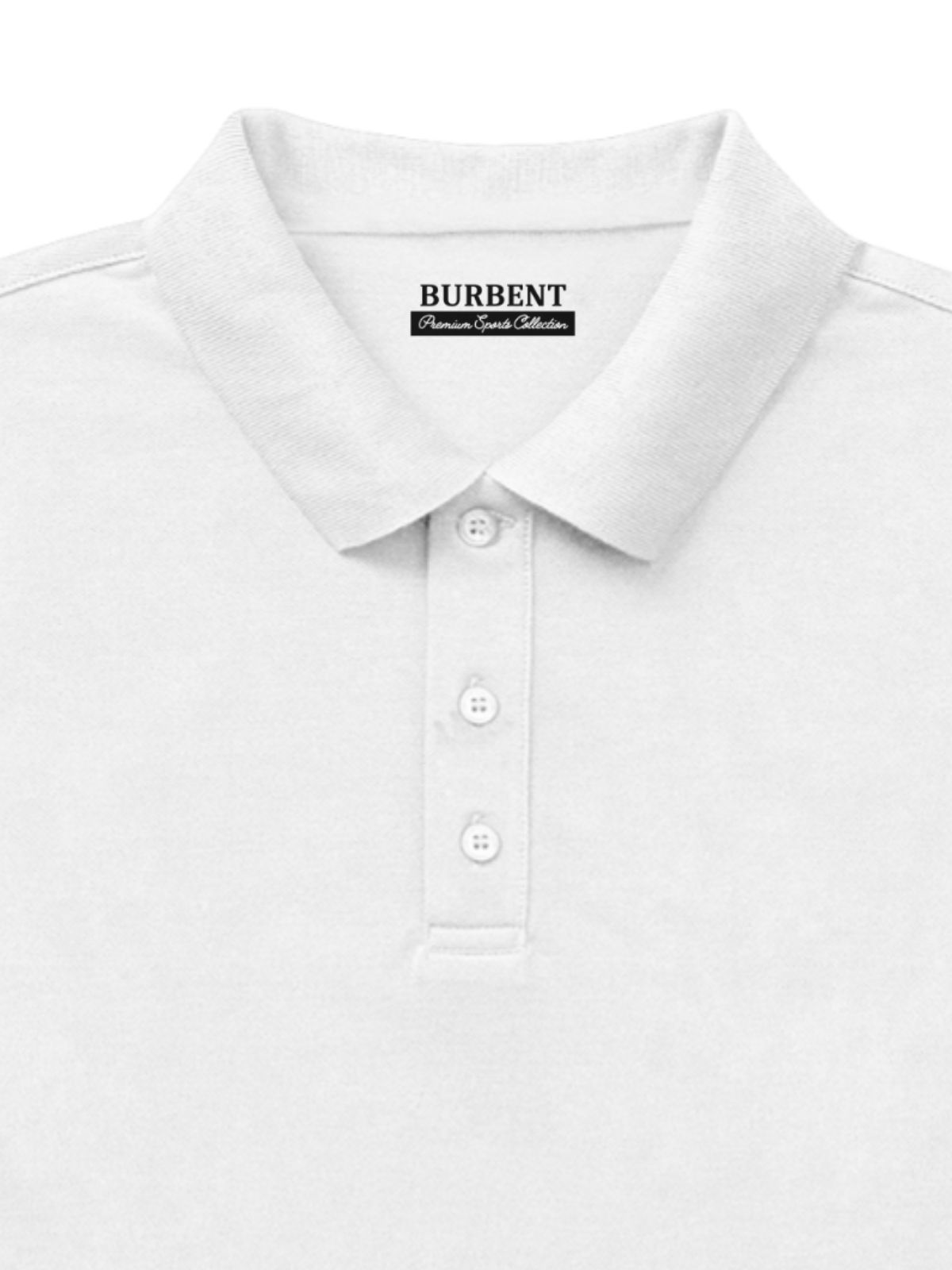 White Polo for Men - BURBENT®