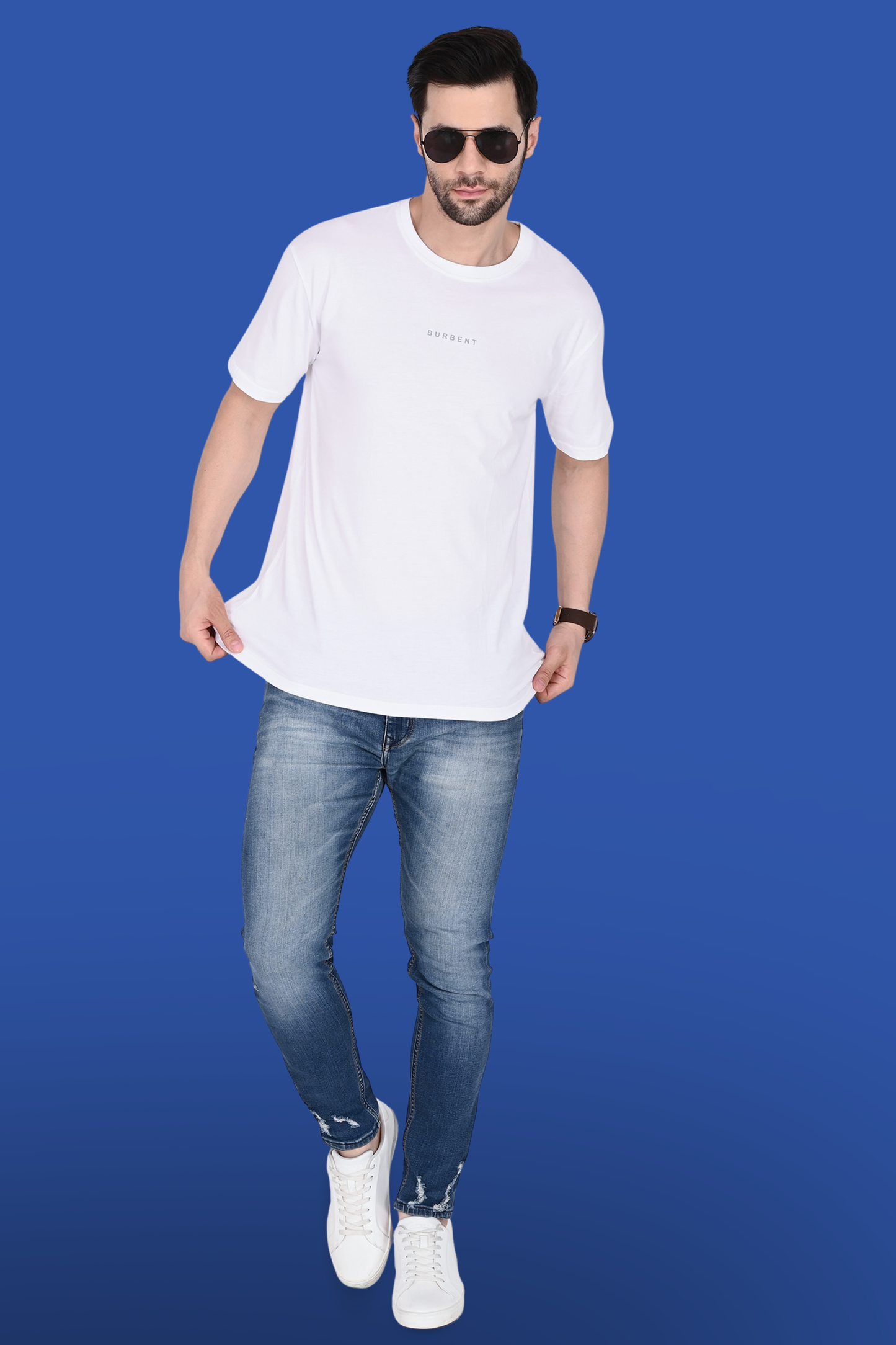 White Supima® Cotton T-shirt - BURBENT®
