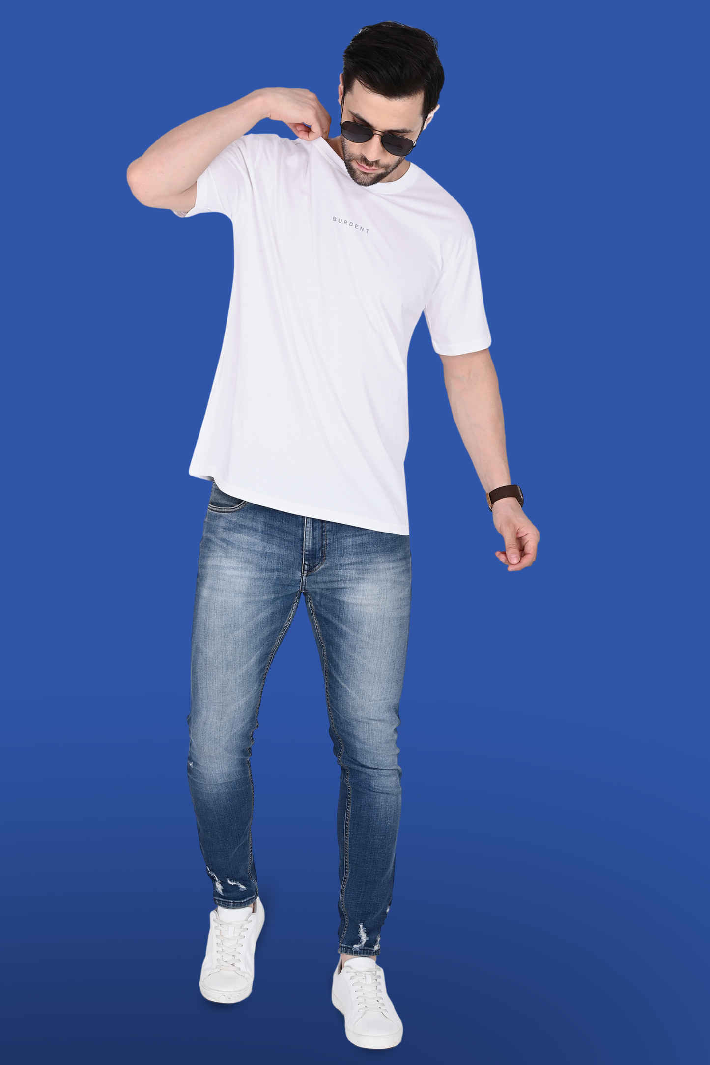 White Supima® Cotton T-shirt - BURBENT®