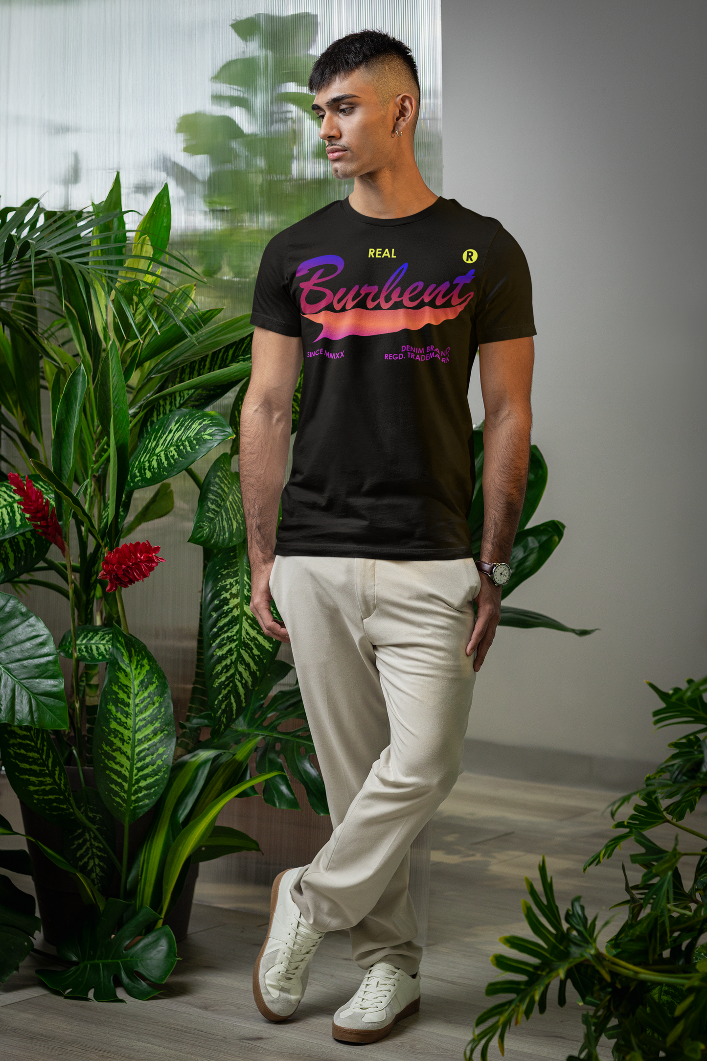 BURBENT® Originals: Gradient Logo Tee - Black - BURBENT®