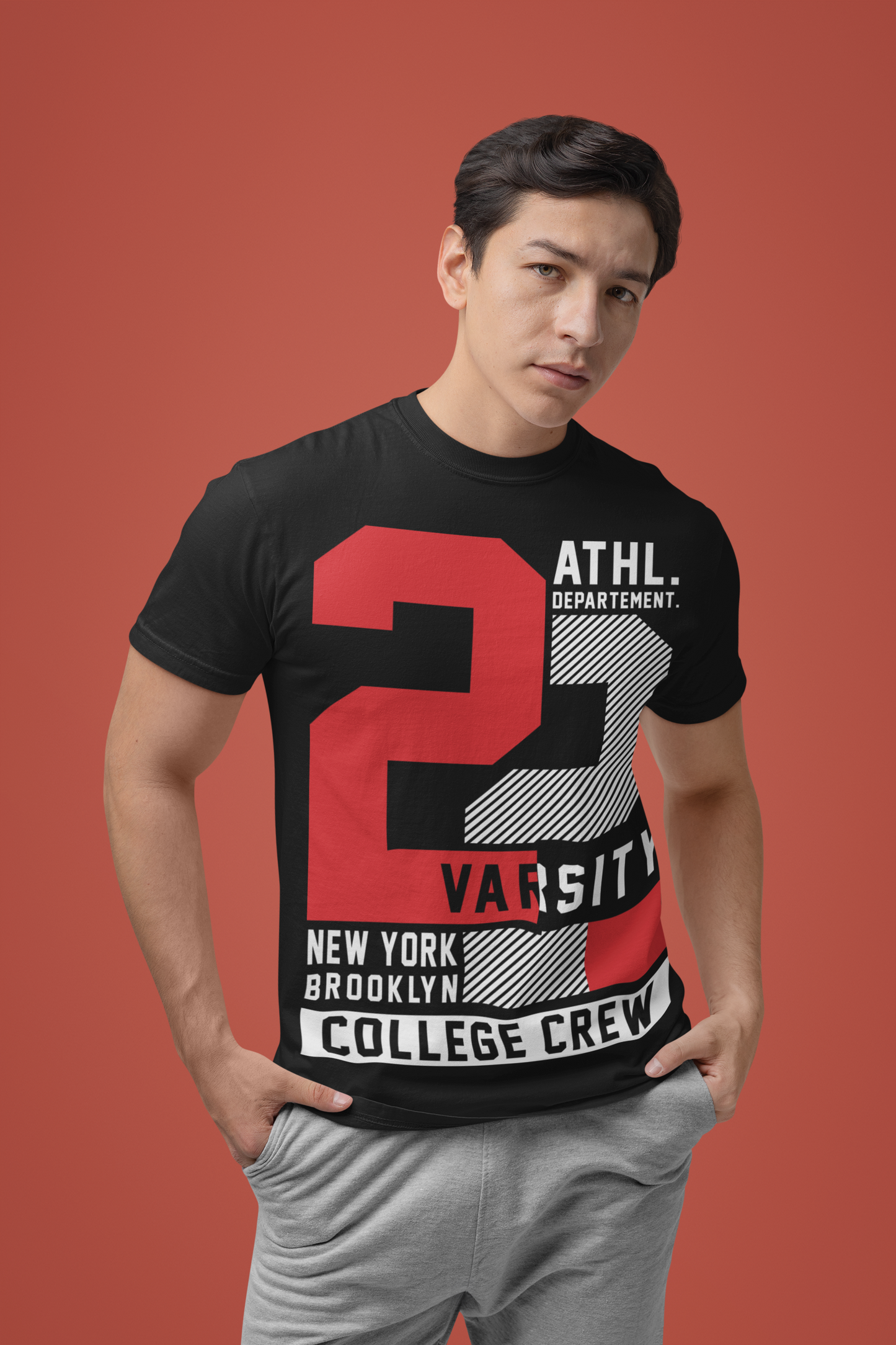 Black Varsity Athletic Dept. Tee - BURBENT®