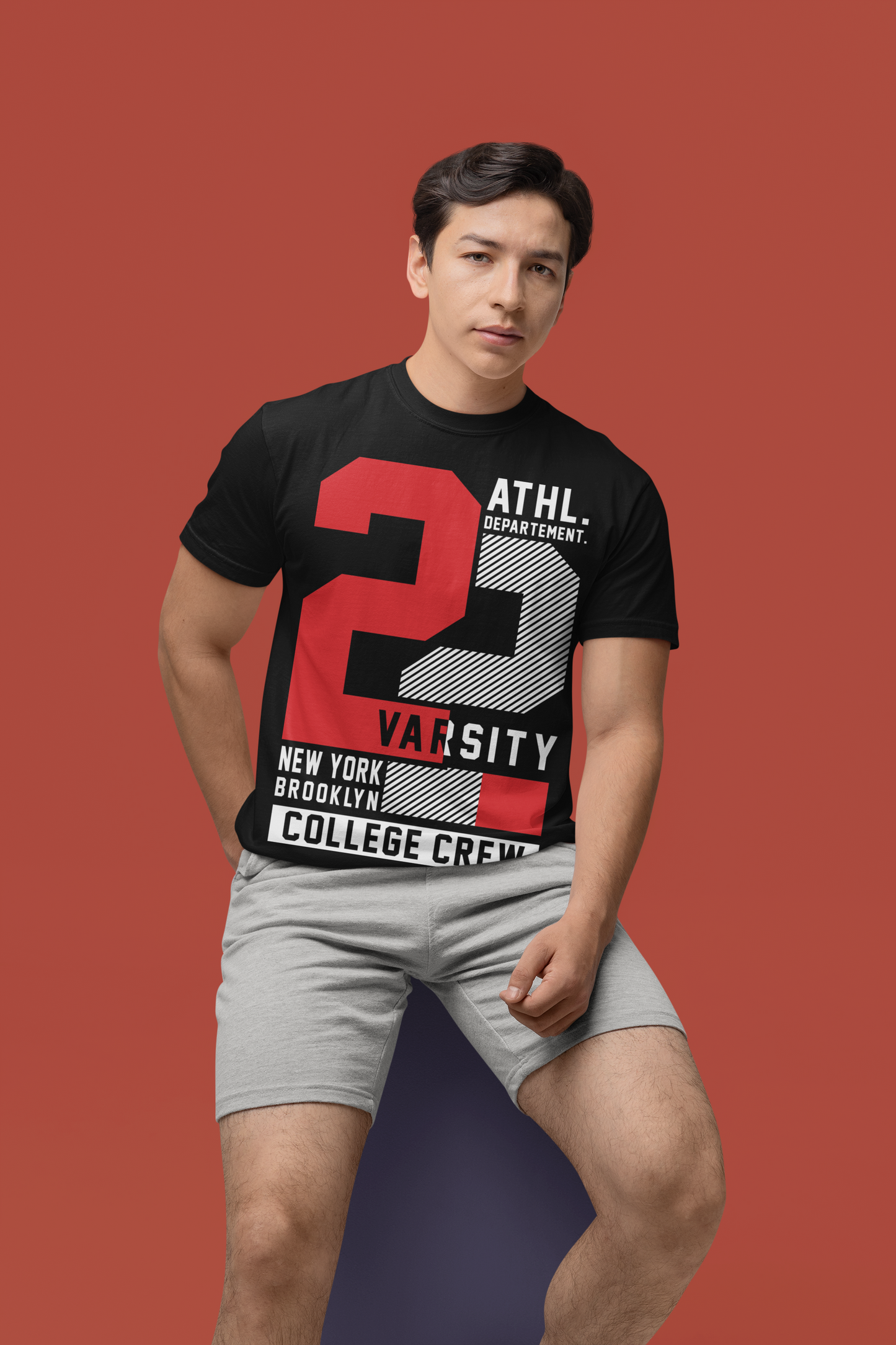 Black Varsity Athletic Dept. Tee - BURBENT®