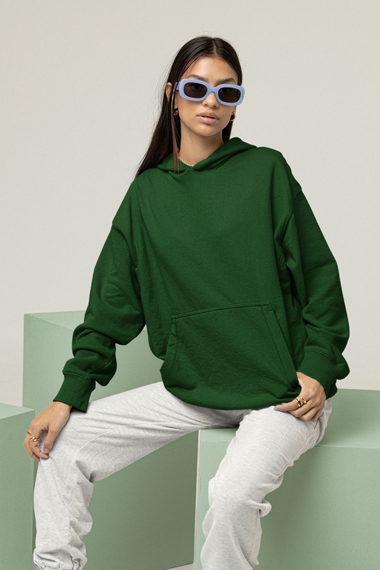Dark Green Unisex Sweatshirt Hoodie - BURBENT®