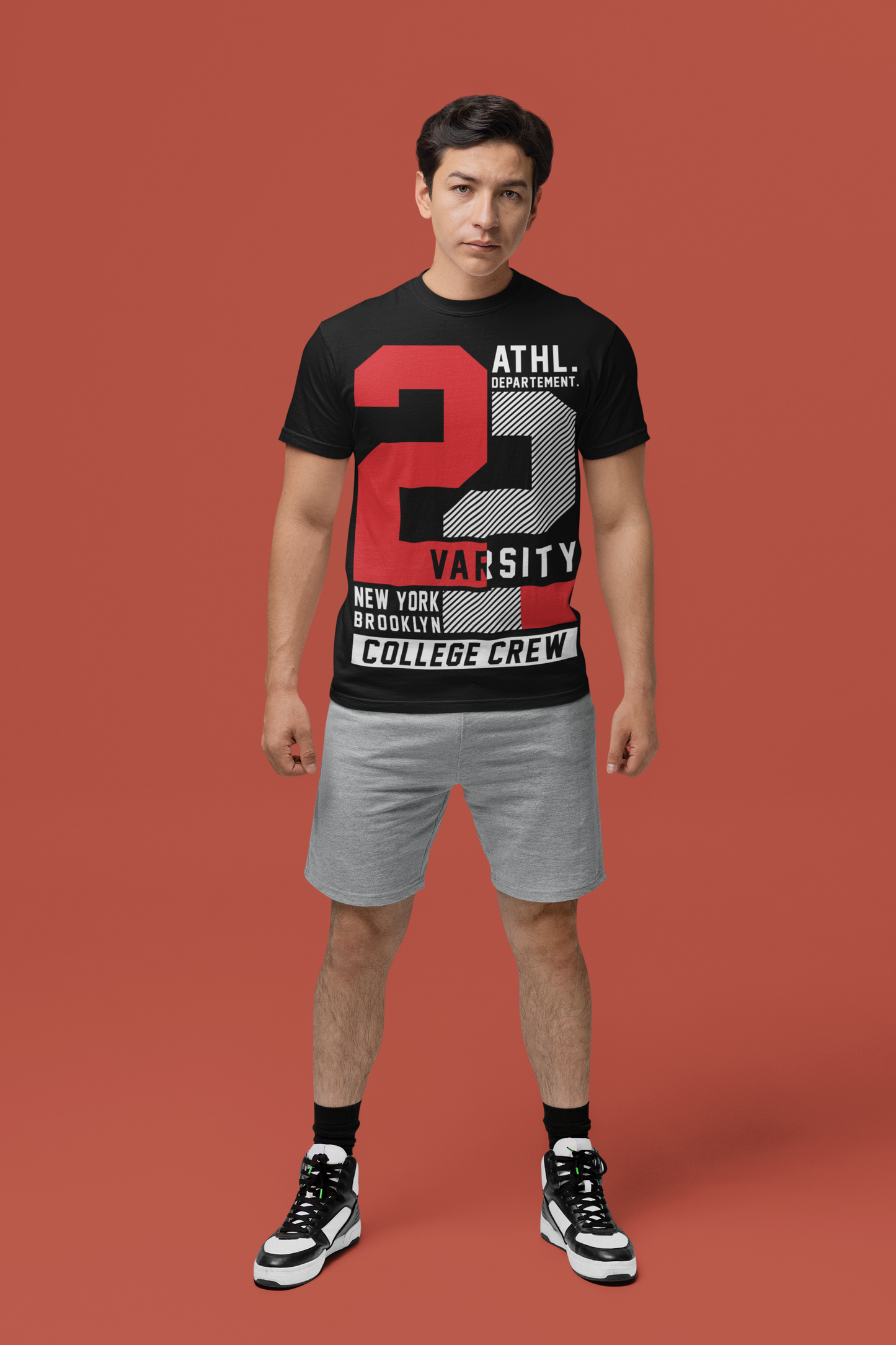 Black Varsity Athletic Dept. Tee - BURBENT®