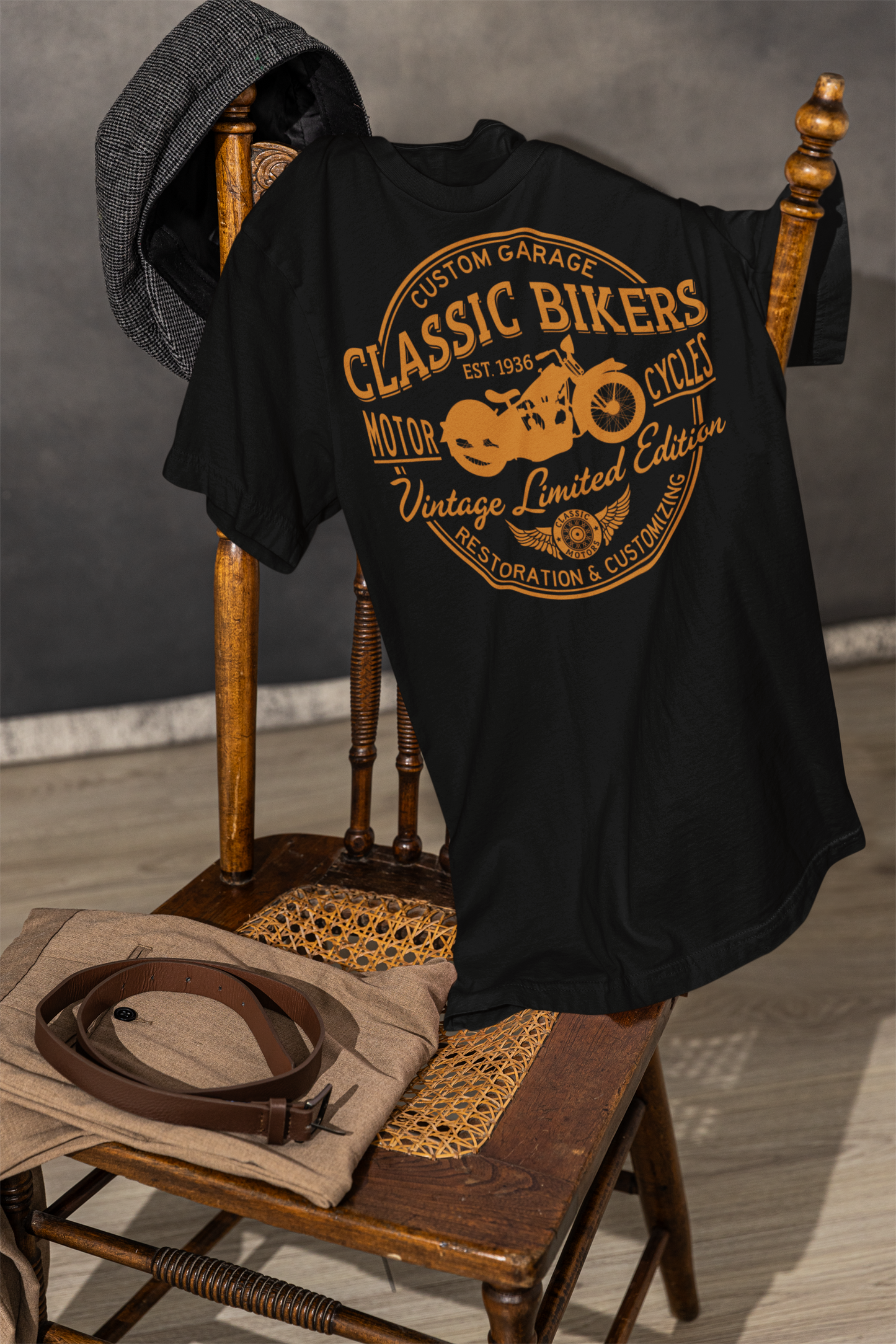 Vintage Biker Club Tee - BURBENT®