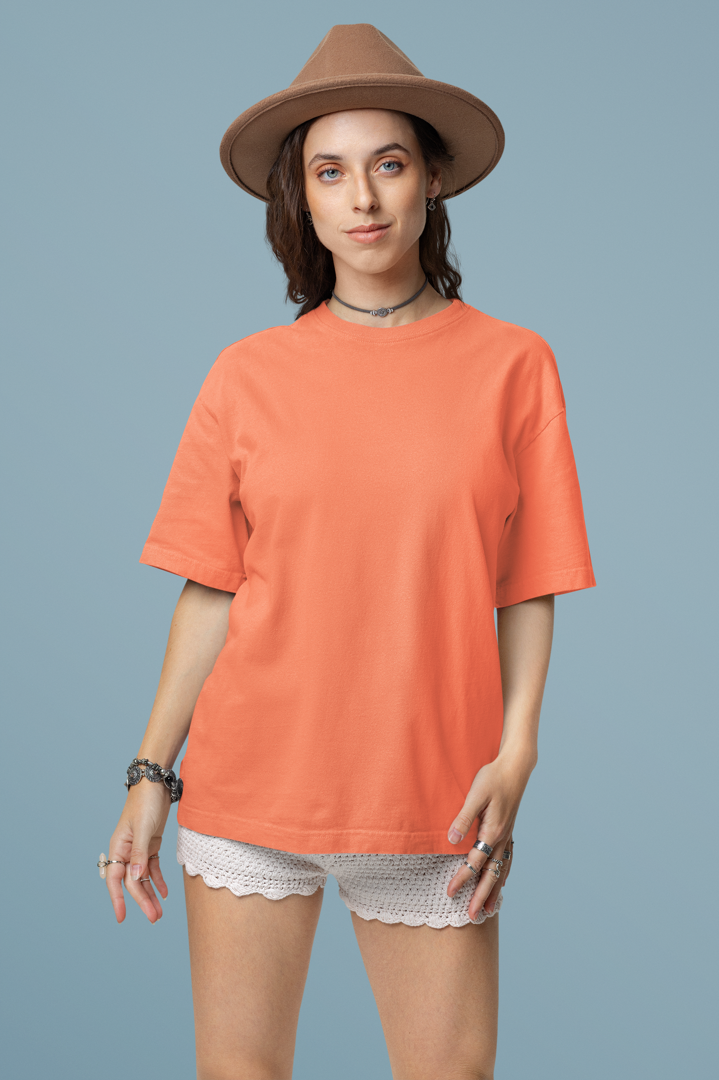 Coral Oversized Fit Unisex Tshirt - BURBENT®