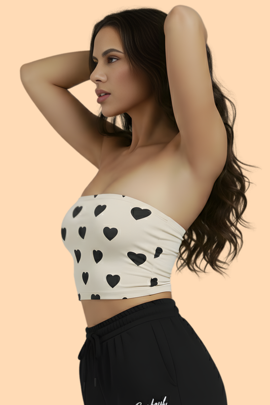 Midnight Hearts Tube Top