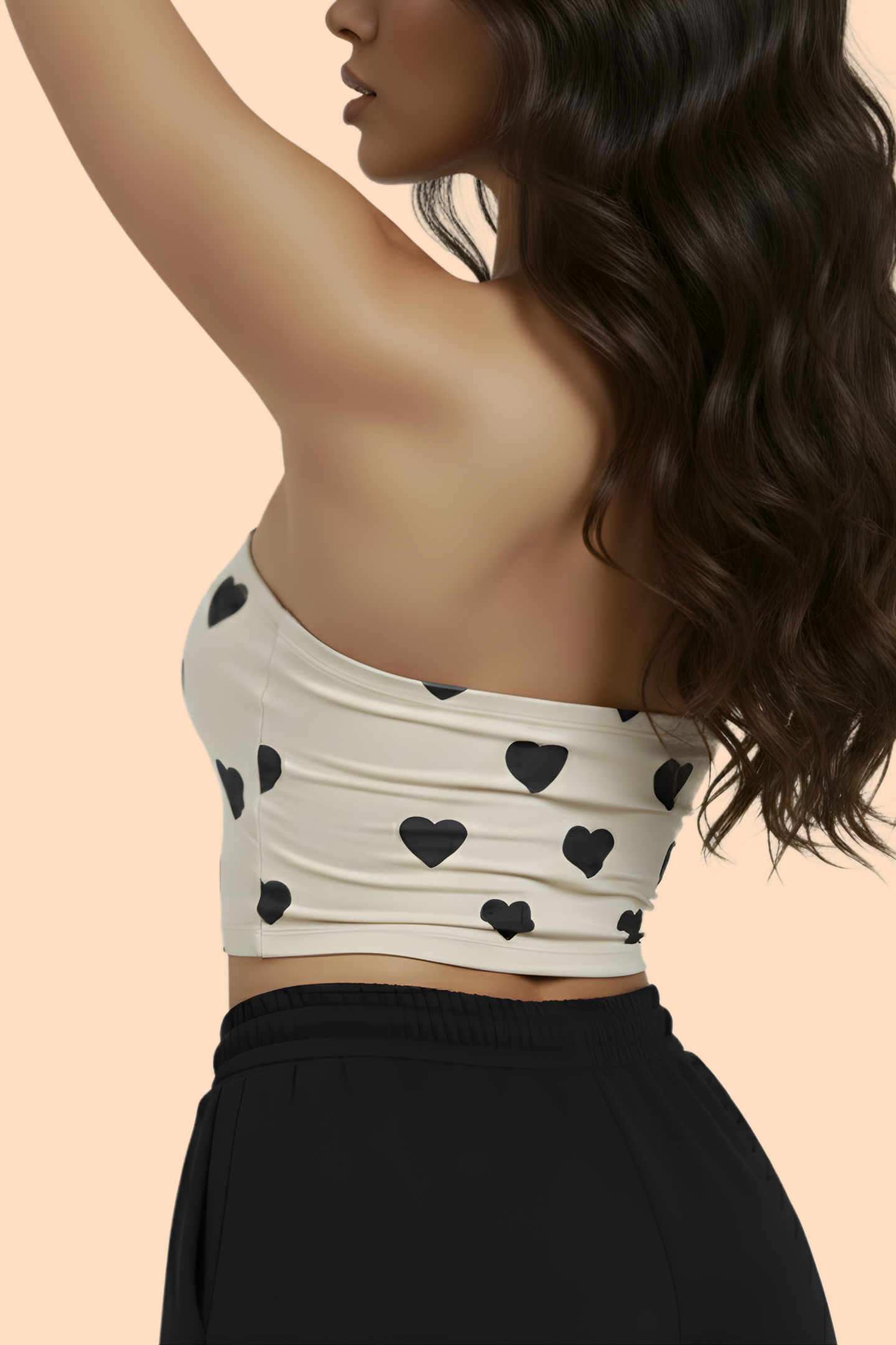 Midnight Hearts Tube Top