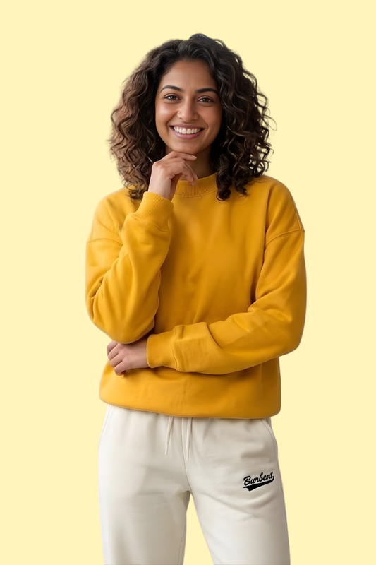 Mustard Yellow Unisex Pullover Sweatshirt