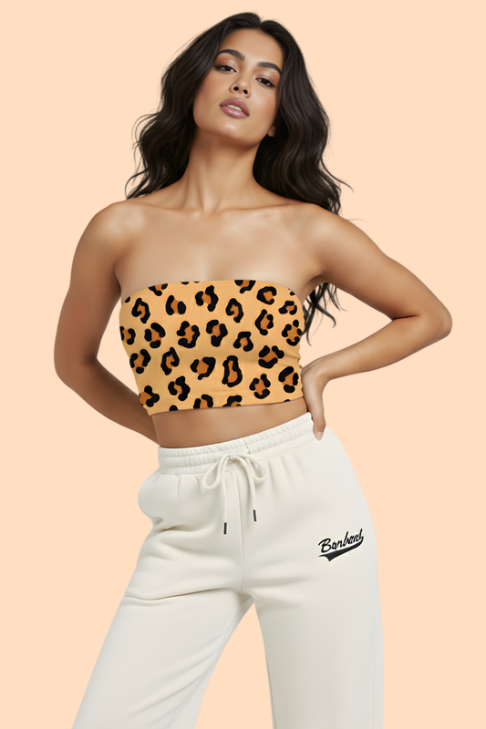 Wild Muse Leopard Print Tube Top
