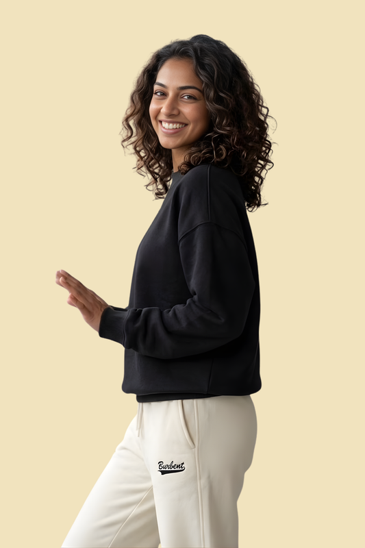 Black Unisex Pullover Sweatshirt