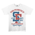 San Francisco College Championship Graphic Premium Stretch T-Shirt – White