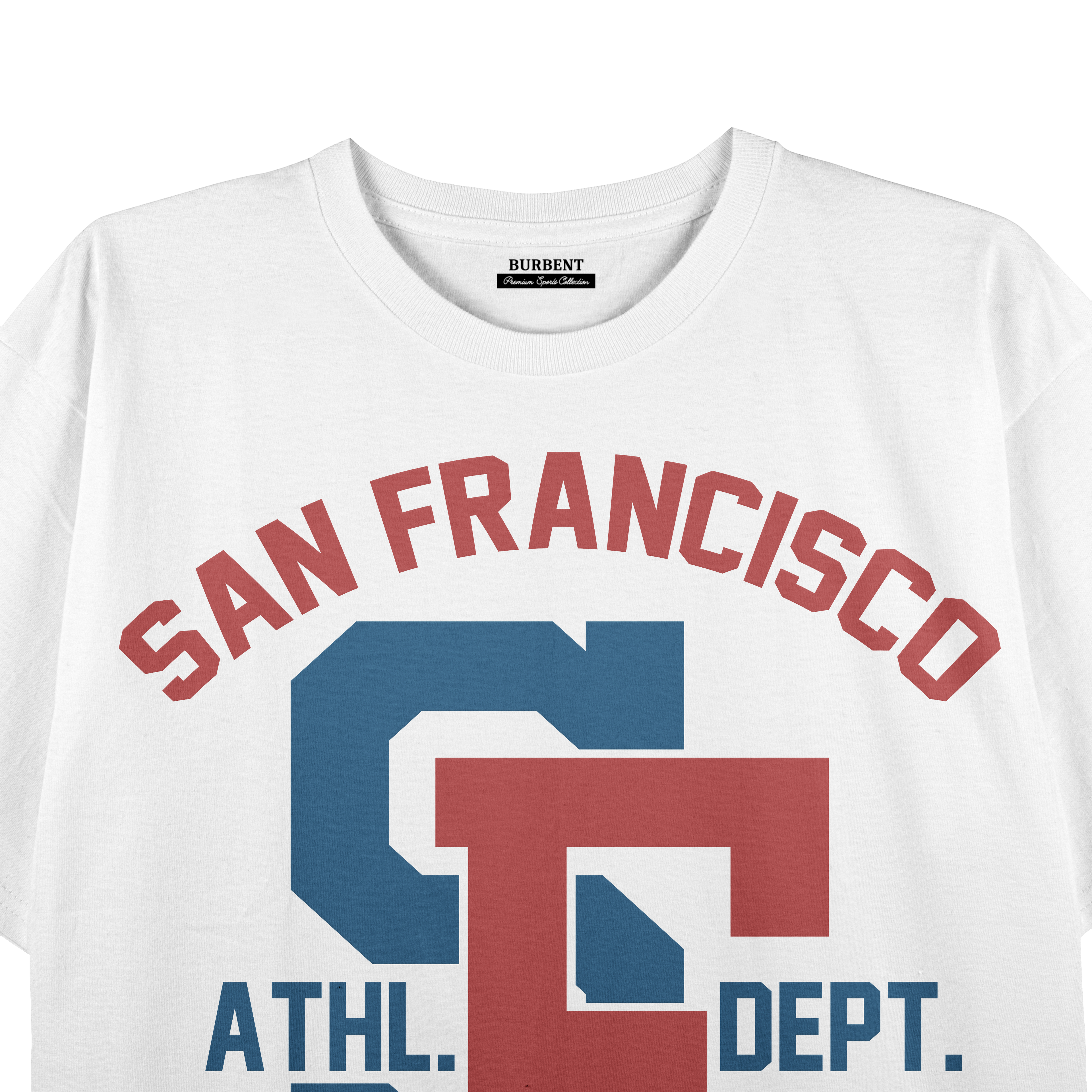 San Francisco College Championship Graphic Premium Stretch T-Shirt – White