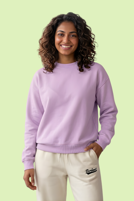 Lavender Unisex Pullover Sweatshirt