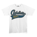 Athletic Dept. Vintage Script Graphic Premium Stretch T-Shirt – White