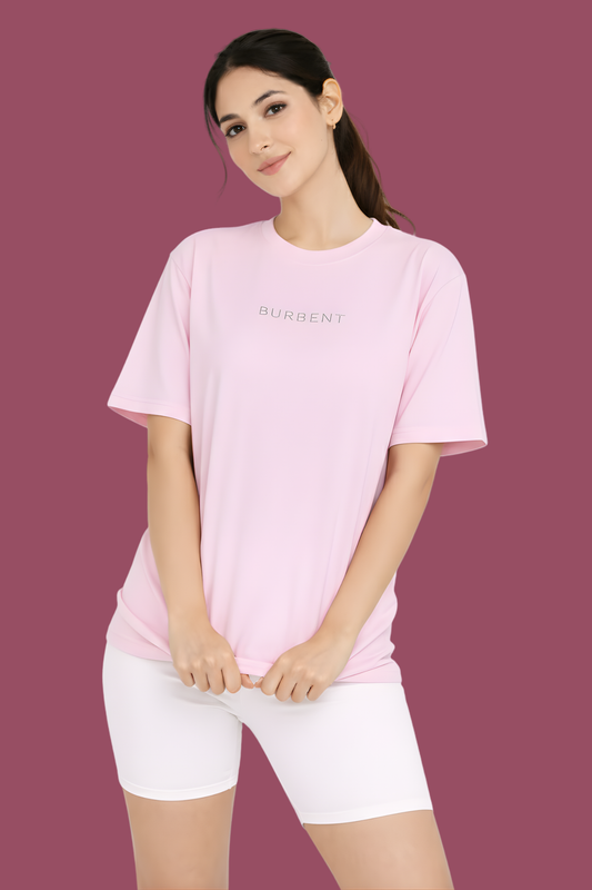 Baby Pink Oversized French Terry Unisex T-Shirt