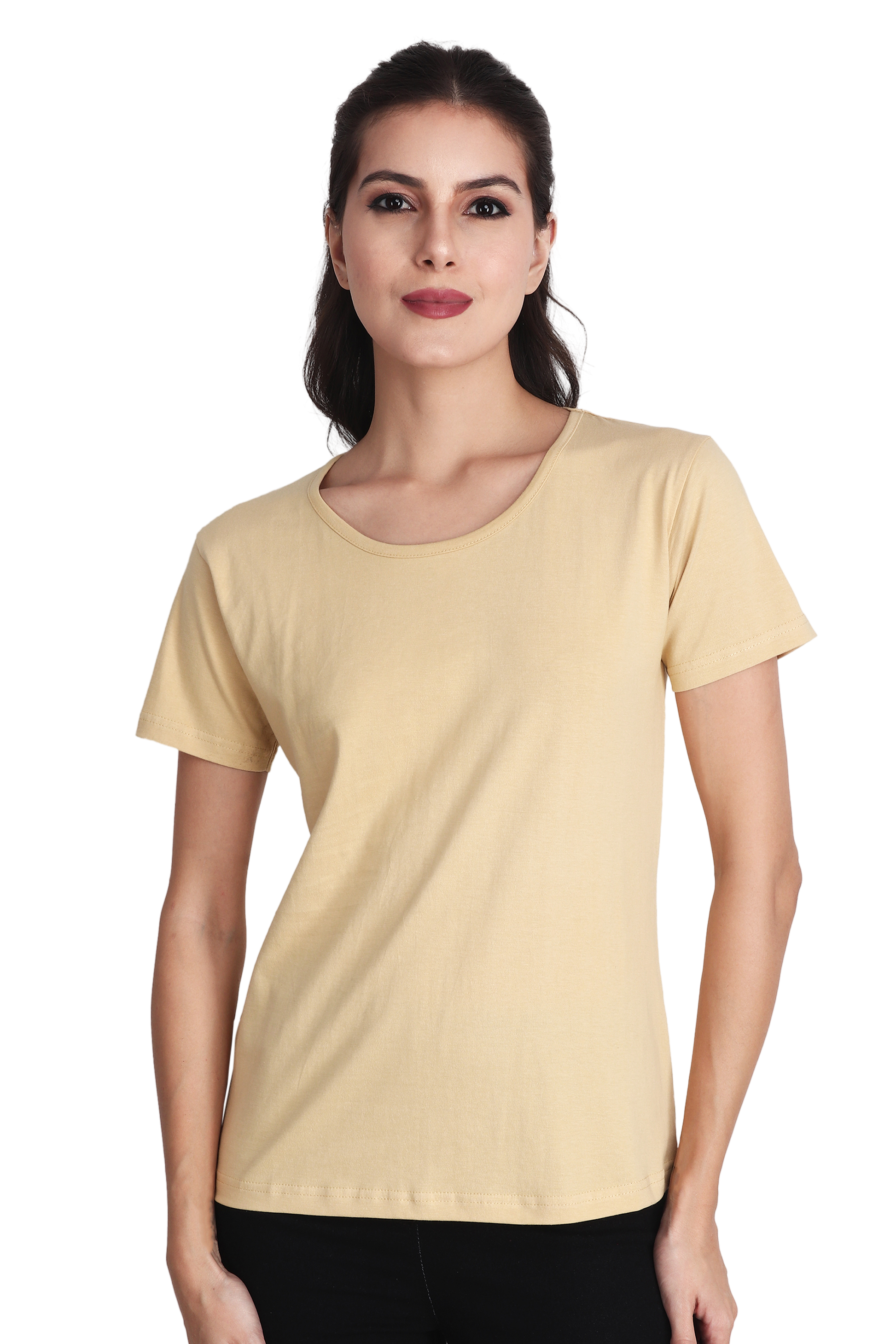 Womens Beige Tshirt - BURBENT®