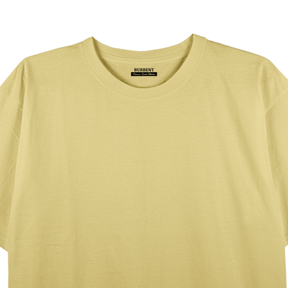 Beige Unisex Regular Fit Tshirt - BURBENT®