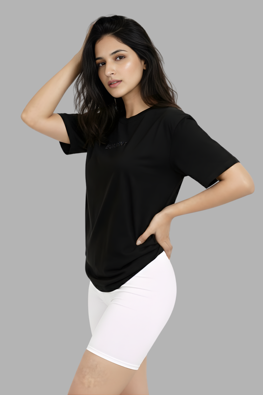 Black Oversized French Terry Unisex T-Shirt