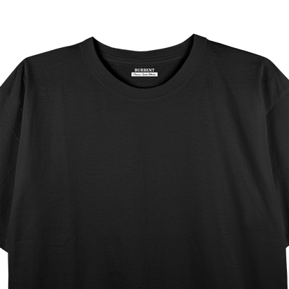 Black Unisex Regular Fit Tshirt - BURBENT®