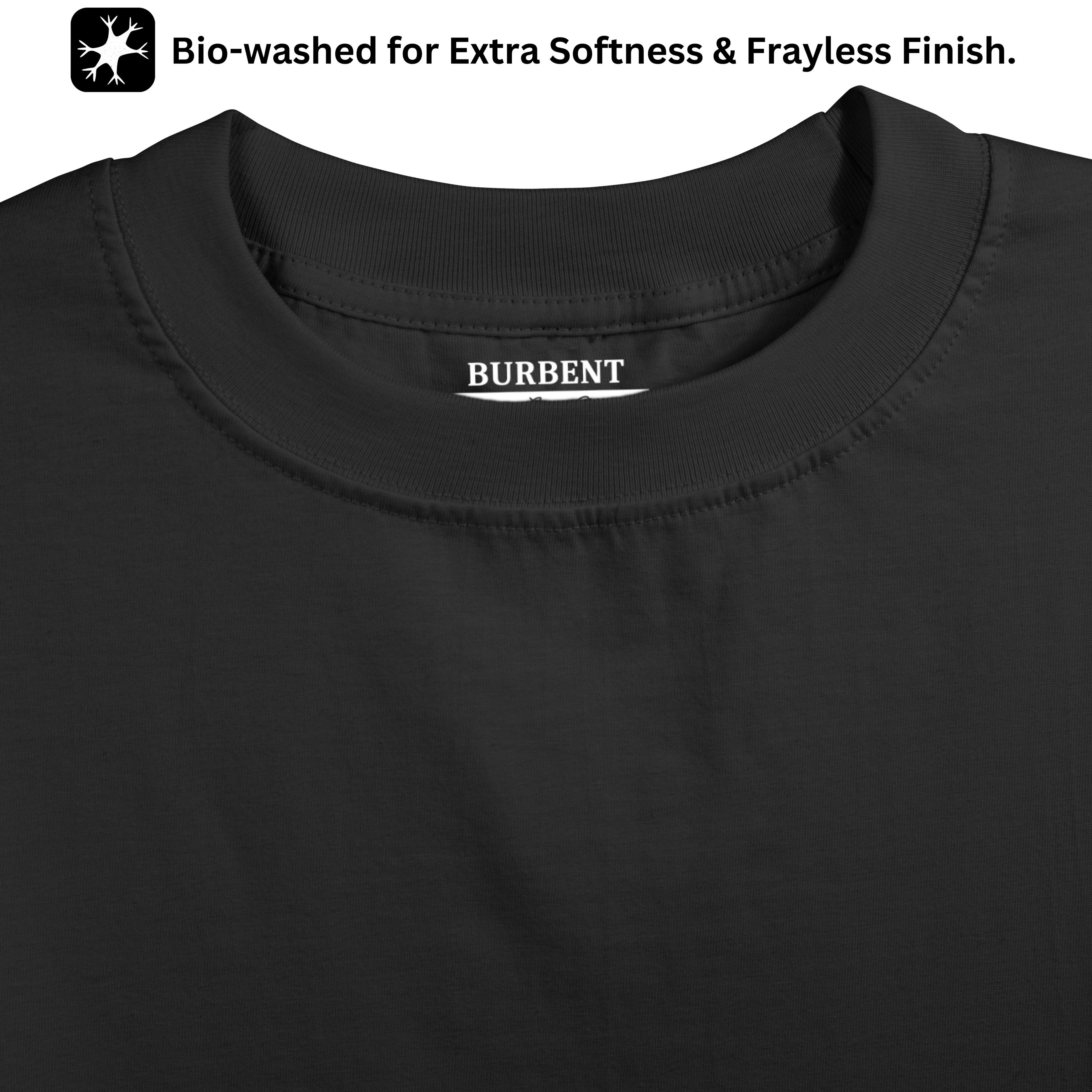 Black Oversized Fit Unisex Tshirt