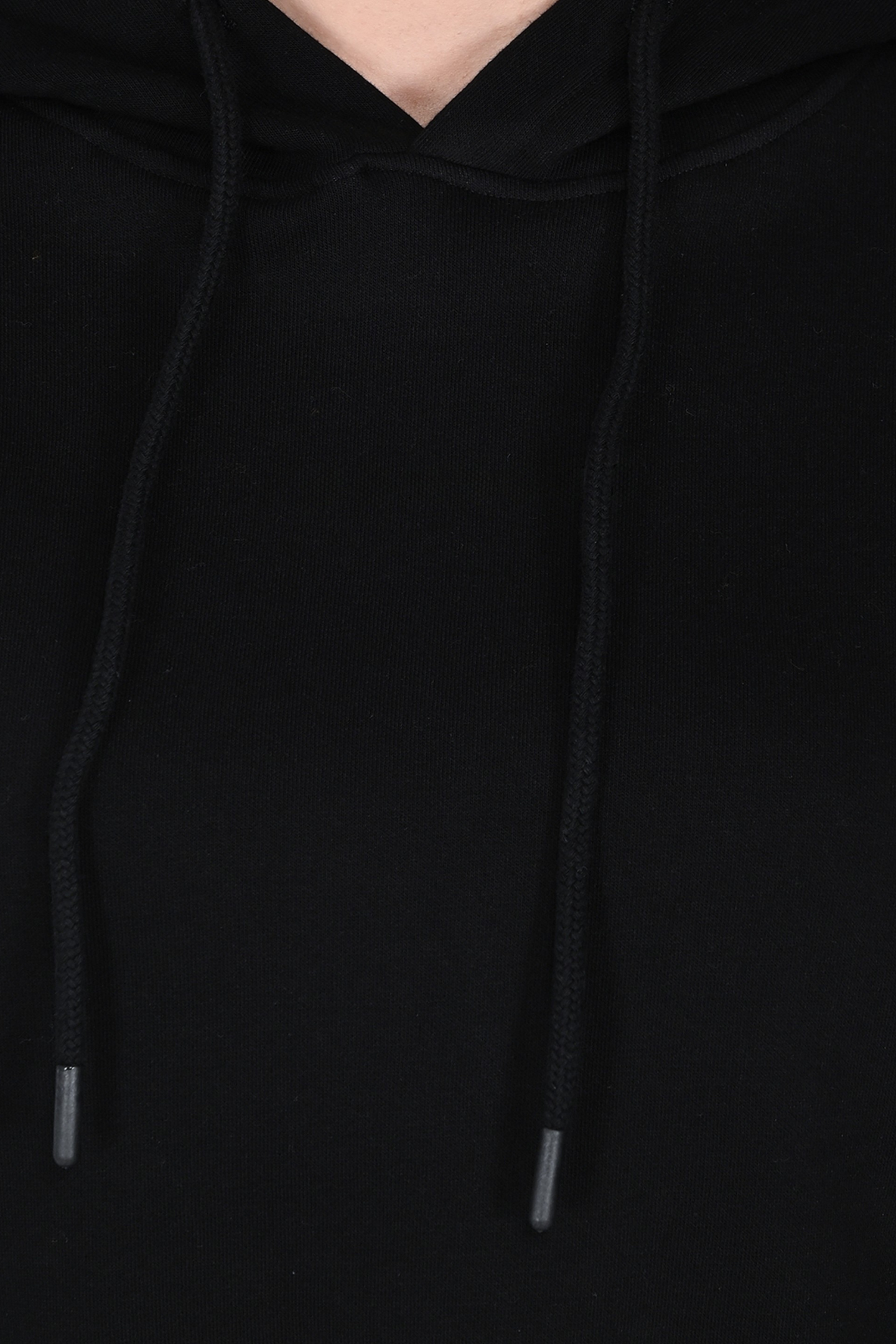 Black Crop Hoodie