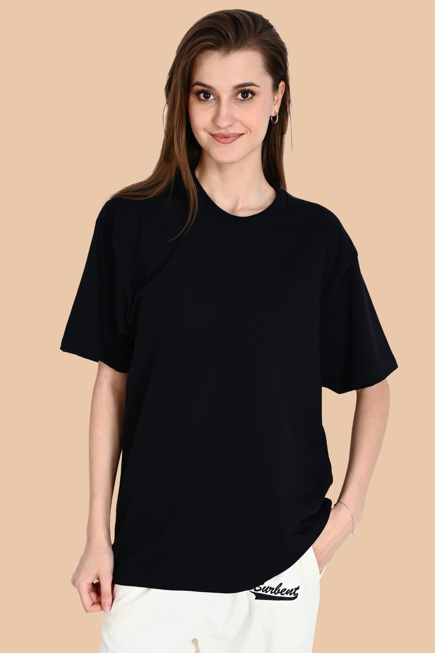Black Unisex Oversized French Terry T-Shirt