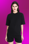 Black Unisex Oversized T-shirt & Shorts Co-ord Set - BURBENT®